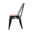 Replica Tolix Chair Timber Top - Black - Bare Outdoors