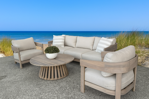 Bayview 5 Seat Timber Outdoor Lounge