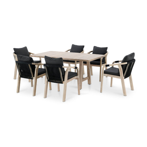 Woodlands 6 Seat Outdoor Dining Setting