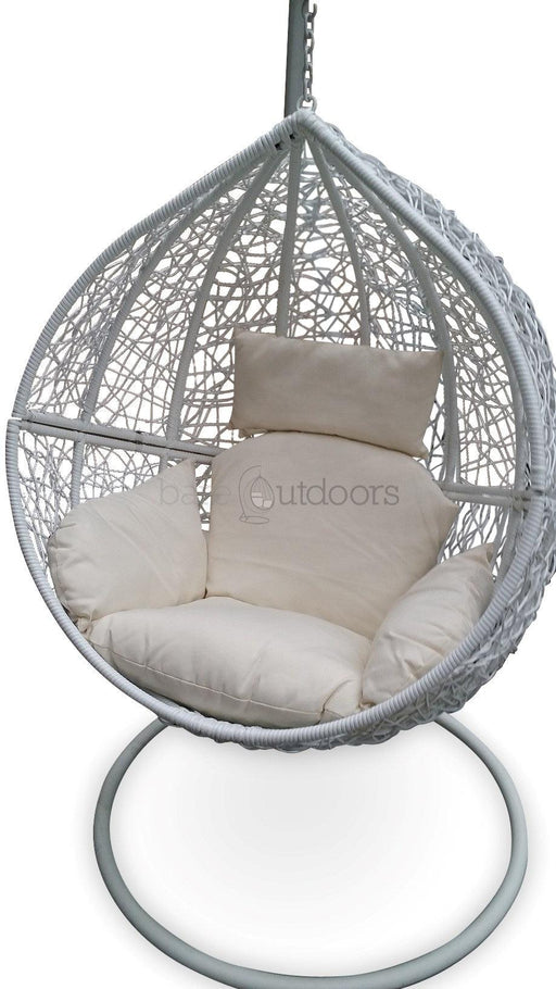 Outdoor Hanging Ball Chair - White - Bare Outdoors