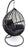 Outdoor Hanging Ball Chair - Black & Black - Bare Outdoors