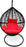 Outdoor Hanging Ball Chair - Black & Red - Bare Outdoors