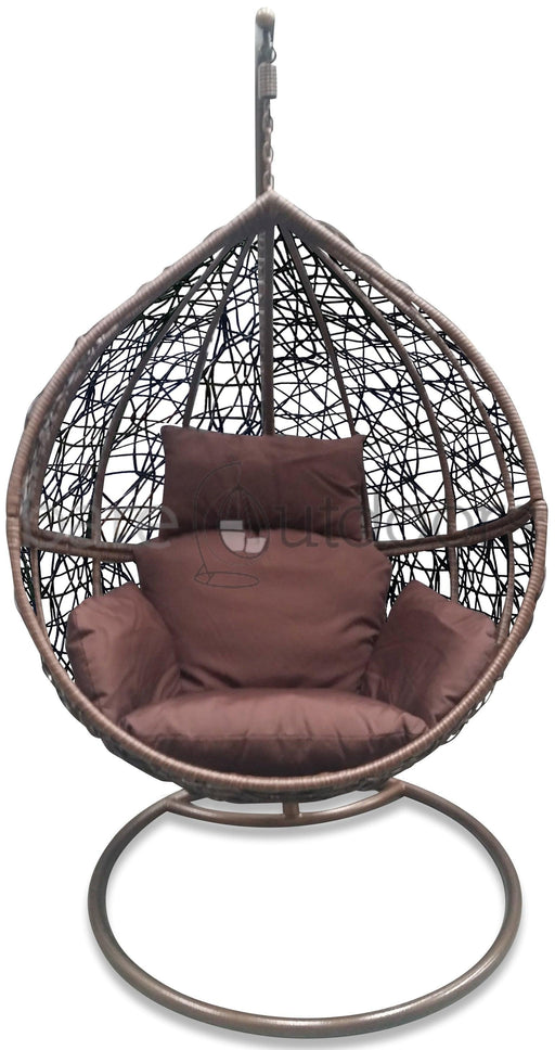 Outdoor Hanging Ball Chair - Chocolate Brown - Bare Outdoors