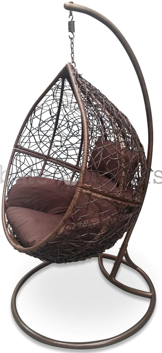 Outdoor Hanging Ball Chair - Chocolate Brown - Bare Outdoors