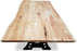 Recycled Acacia Wood Industrial Dining Table - Bare Outdoors