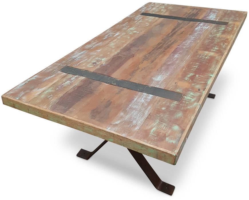 Magellan 2M Industrial Dining Table - Bare Outdoors