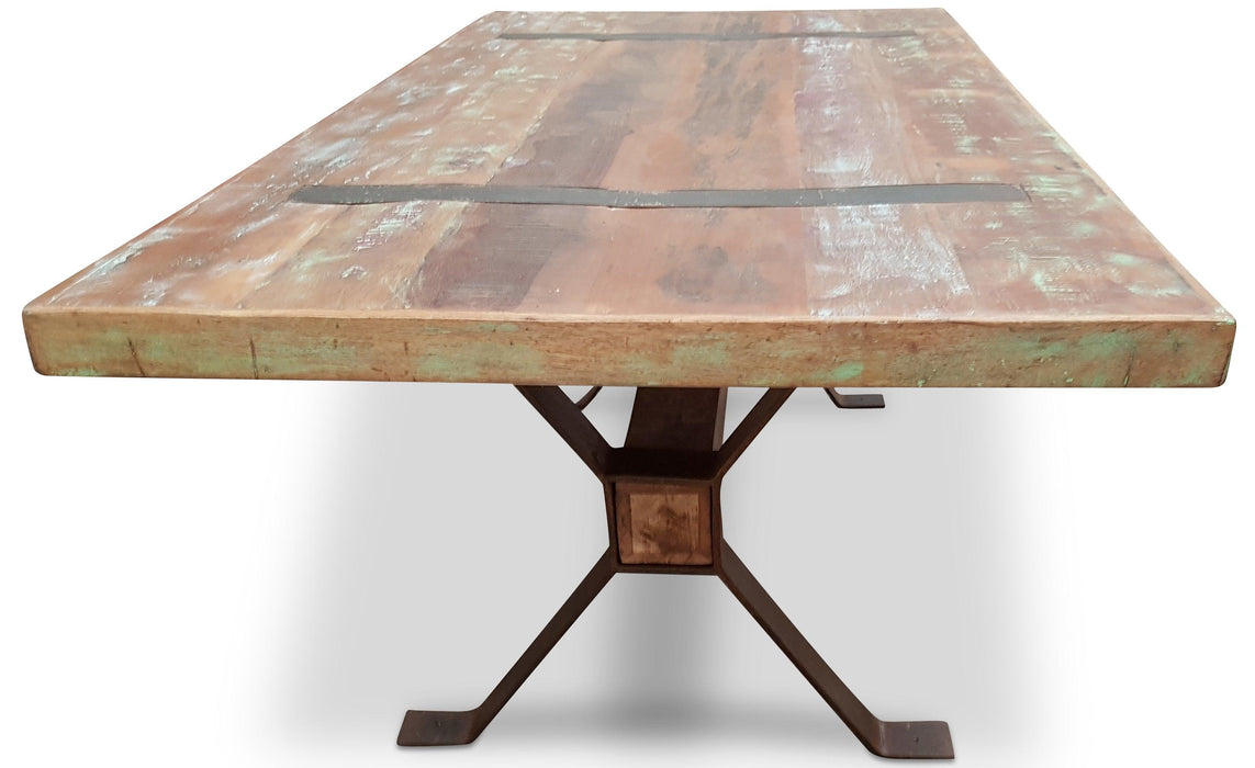 Magellan 2M Industrial Dining Table - Bare Outdoors