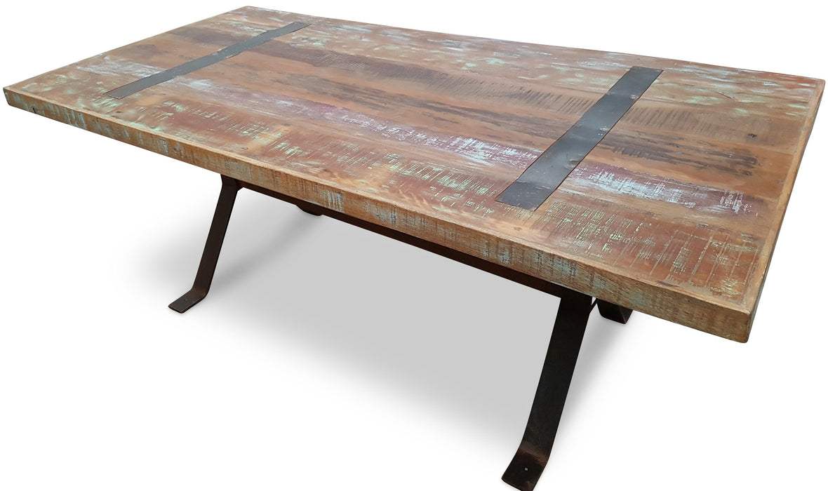 Magellan 2M Industrial Dining Table - Bare Outdoors