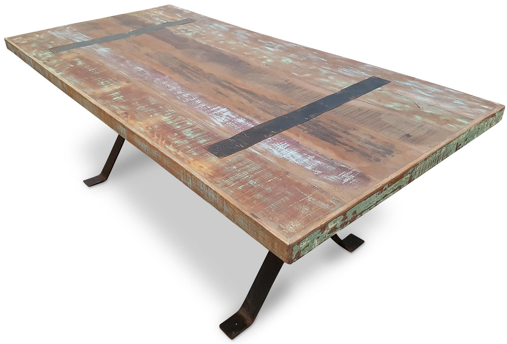 Magellan 2M Industrial Dining Table - Bare Outdoors