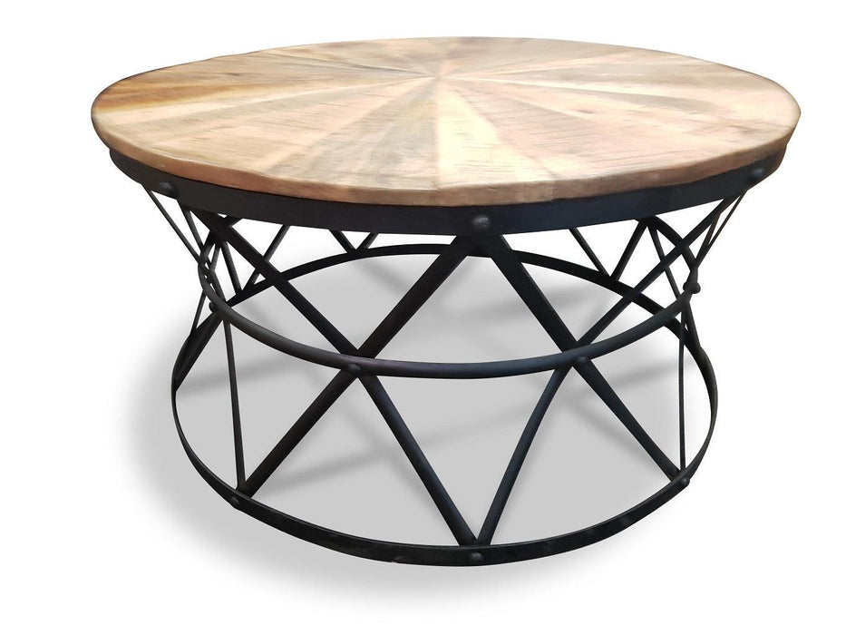 French Provincial Cast Iron Round Coffee Table - Bare Outdoors