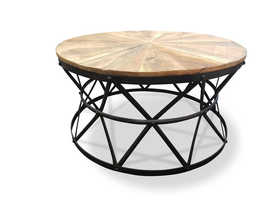 French Provincial Cast Iron Round Coffee Table - Bare Outdoors