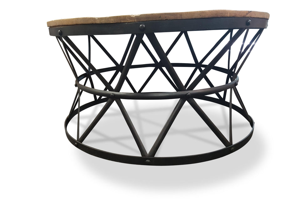 French Provincial Cast Iron Round Coffee Table - Bare Outdoors