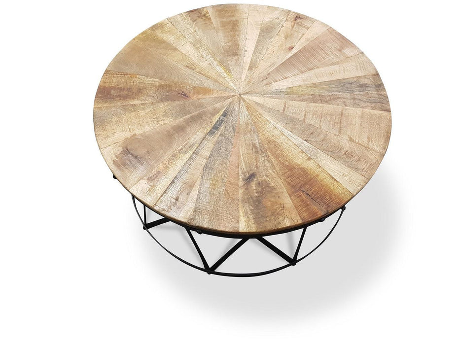 French Provincial Cast Iron Round Coffee Table - Bare Outdoors