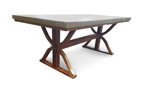 Industrial Faux Concrete Outdoor Dining Table - Bare Outdoors