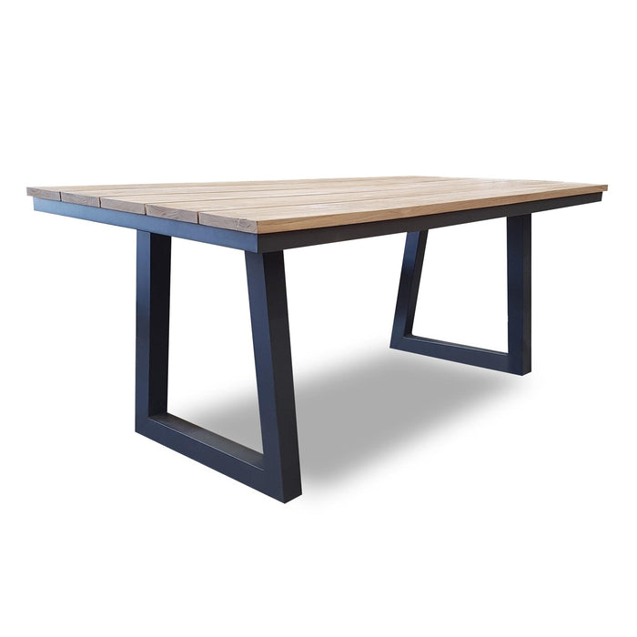 Amalfi 3 Metre Aluminium & Teak Dining Table - Bare Outdoors