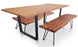 Chilson Table and Bench Set Large - Acacia Wood - Bare Outdoors