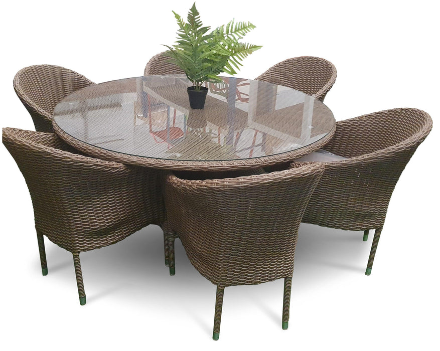 Belize 6 seat Outdoor Dining set - Bare Outdoors