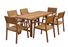 Fremantle 6 Seat Outdoor Dining Setting - Bare Outdoors