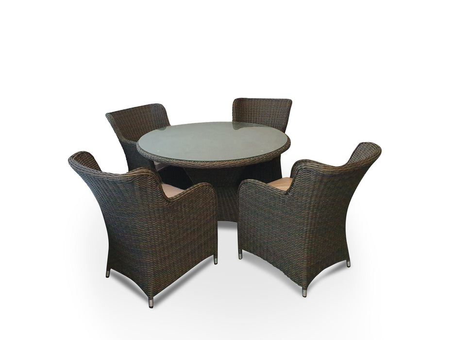 Fiji 4 Seat Outdoor Dining Setting - Bare Outdoors