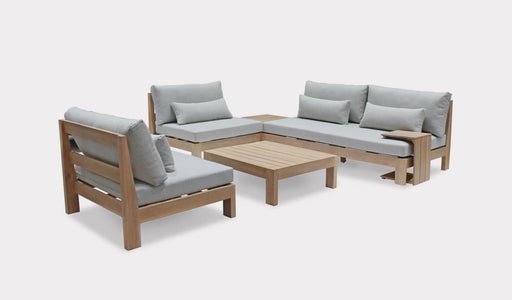 Oxford 5 Seat Chunky Timber Lounge  Media