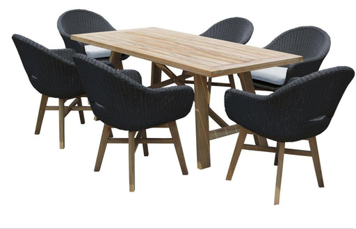 Ascot Outdoor Dining Table and Chairs - Bare Outdoors