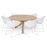 Sorrento 6 Seat Round Dining Setting - Bare Outdoors