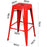 Replica Tolix Bar Stool 75cm - Red - Bare Outdoors