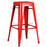 Replica Tolix Bar Stool 75cm - Red - Bare Outdoors