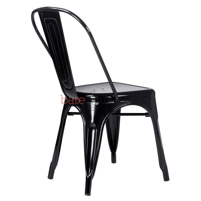 Replica Tolix Chair - Black - Bare Outdoors