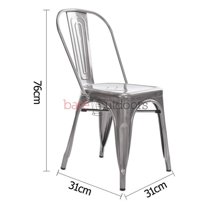 Replica Tolix Chair - Galvanized - Bare Outdoors