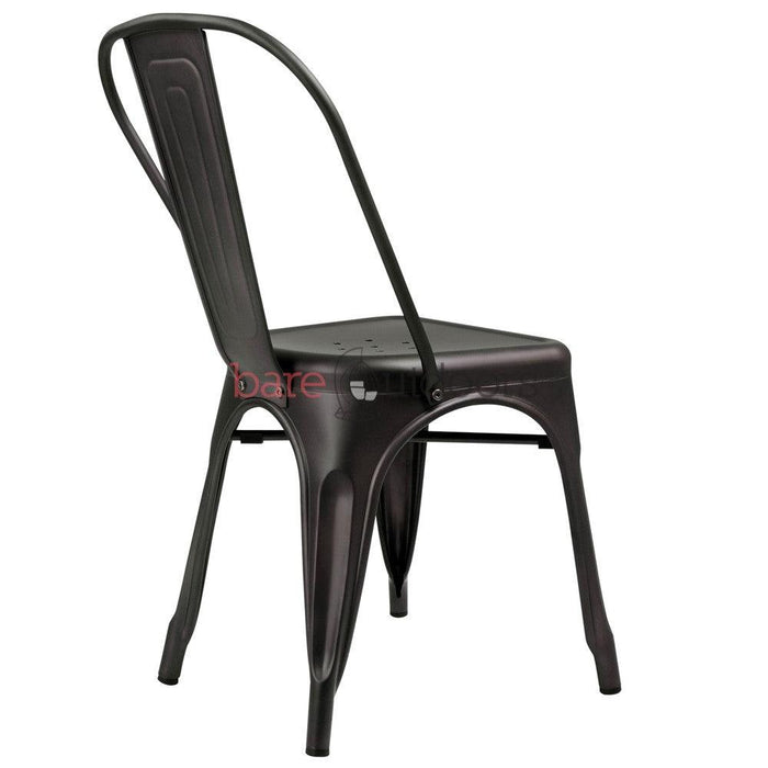 Replica Tolix Chair - Gunmetal - Bare Outdoors