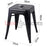 Replica Tolix Bar Stool 45cm - Black - Bare Outdoors