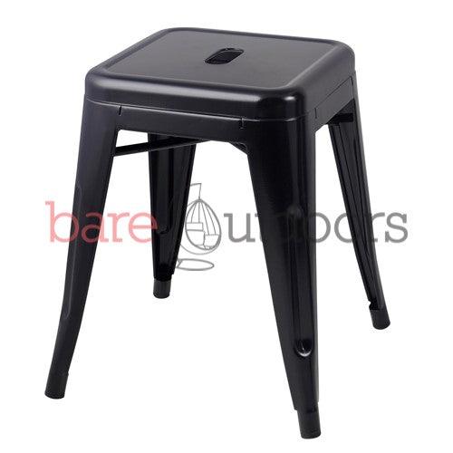 Replica Tolix Bar Stool 45cm - Black - Bare Outdoors