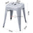 Replica Tolix Bar Stool 45cm- Galvanized - Bare Outdoors