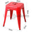 Replica Tolix Bar Stool 45cm - Red - Bare Outdoors