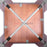 Replica Tolix Bar Stool 45cm - Timber Seat - Orange - Bare Outdoors
