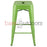 Replica Tolix Bar Stool 66cm - Green - Bare Outdoors