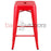 Replica Tolix Bar Stool 66cm - Red - Bare Outdoors