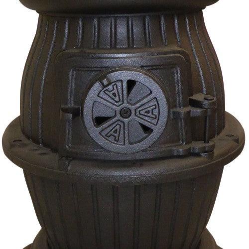 Sarsden Cast Iron Pot Belly Wood Heater - Bare Outdoors
