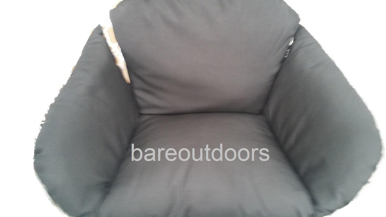 Outdoor Hanging Swing Pod Chair Cushions - Black cushion 2