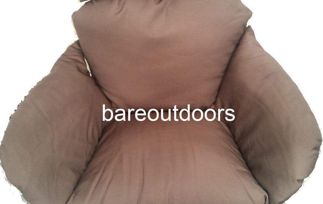 Outdoor Hanging Swing Pod Chair Cushions - Chocolate Brown cushion 1