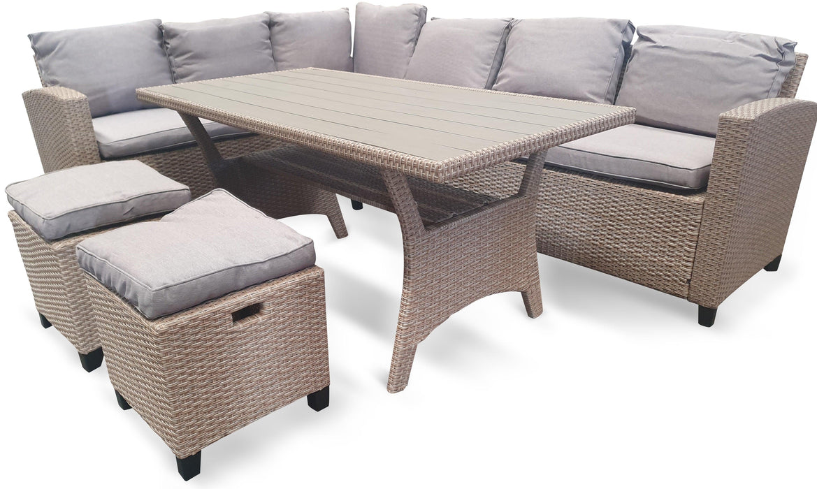 Tulum 8 Seat Outdoor Lounge & Dining Setting - Bare Outdoors