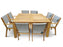 Coral 8 Seat Sqaured Outdoor Dining Setting - Bare Outdoors