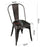 Set of 4 - Replica Tolix Chair - Gunmetal - Bare Outdoors