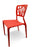 Set of 4 Belize Dining Side Chair - Red - Bare Outdoors