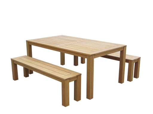 Esperance Timber Outdoor Bench Outdoor Dining Setting - Bare Outdoors