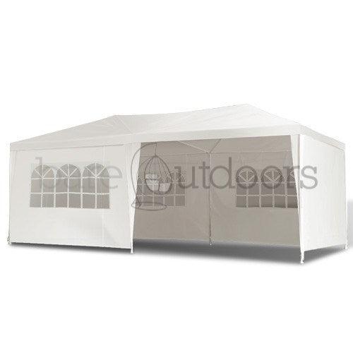 Outdoor Wedding Gazebo Tent 3m x 6m White - Bare Outdoors