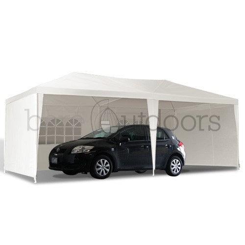 Outdoor Wedding Gazebo Tent 3m x 6m White - Bare Outdoors