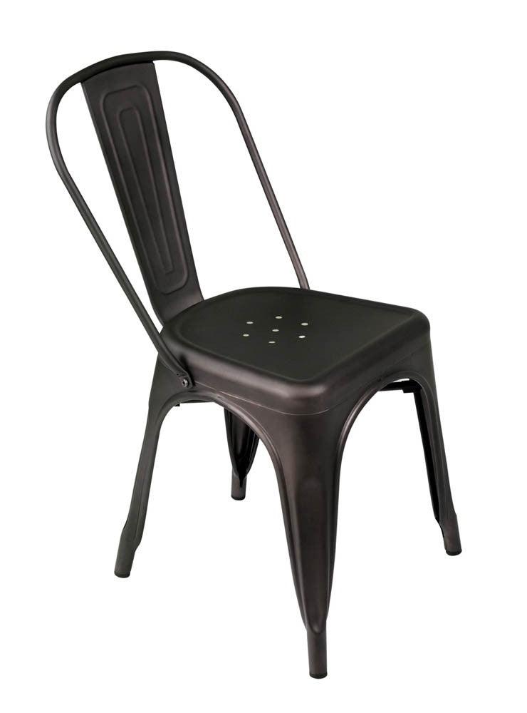 Replica Tolix Chair - Gunmetal - Bare Outdoors