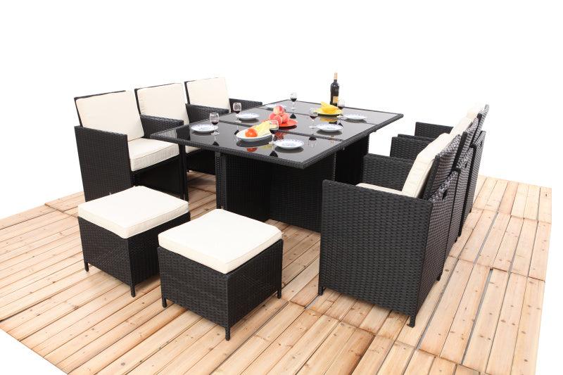 Havanna 11 piece - 10 Seater Outdoor Dining Set - Bare Outdoors
